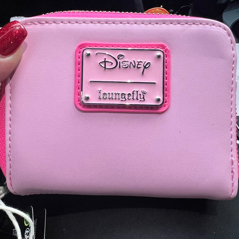 Loungefly Disney Ghost Minnie Mouse Pastel Pink Glow in the Dark Wallet…New!! - Picture 5 of 7